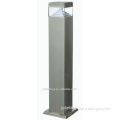 Morden crystal cover square stainless steel 12V 12V Square Tiered LED Garden Post Bollard Light Stainless Steel IP65